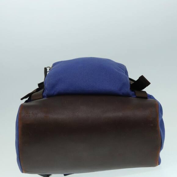 PRADA Backpack Canvas Blue - Picture 5 of 16